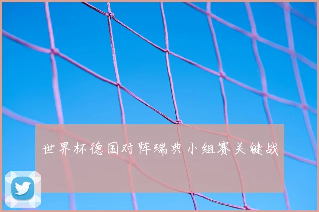 世界杯德国对阵瑞典小组赛关键战